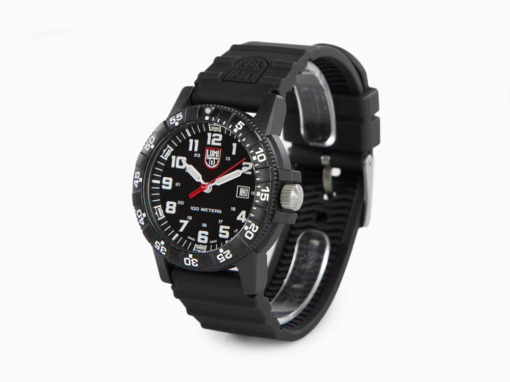 Luminox Leatherback Sea Turtle Giant Quartz Uhr, Schwarz, Kohlenstoff, 44mm