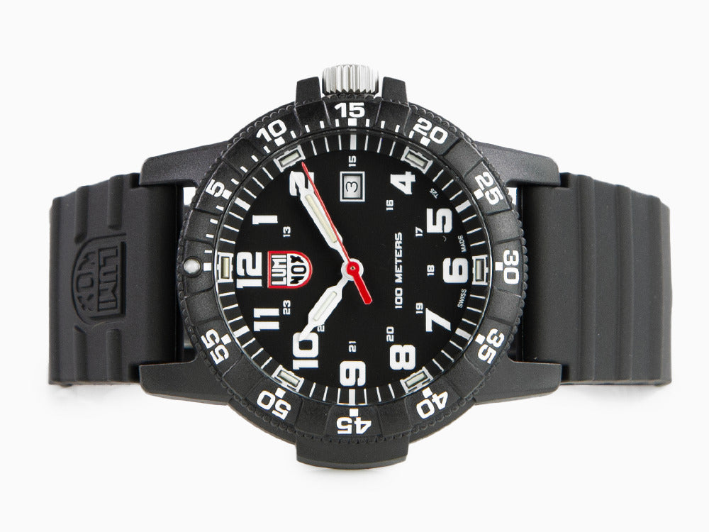 Luminox Leatherback Sea Turtle Giant Quartz Uhr, Schwarz, Kohlenstoff, 44mm