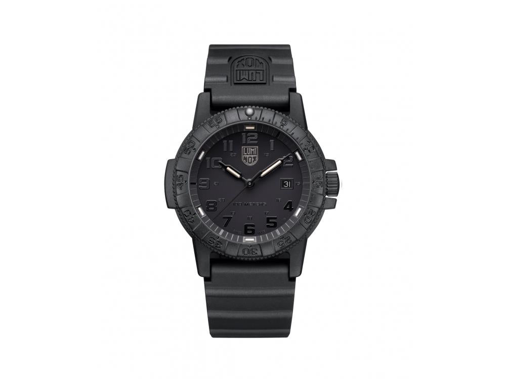 Luminox Leatherback Sea Turtle Giant 0320 Quartz Uhr, Schwarz, Kohlenstoff, 44mm