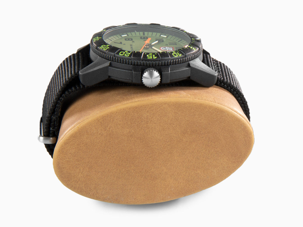 Luminox Sea Turtle Giant Quartz Uhr, Grün, Kohlenstoff, 44 mm, 10 atm, Tag