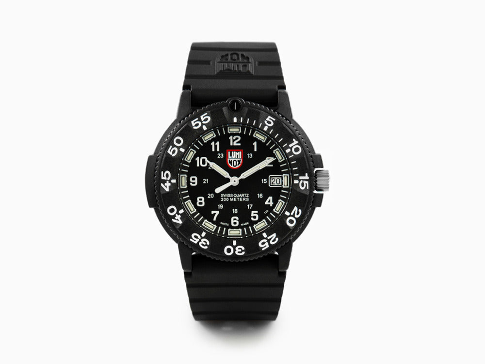Luminox Sea Navy Seal Quartz Uhr, Kohlenstoff, Schwarz/Weiss, XS.3001