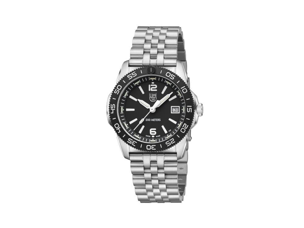 Luminox Sea Pacific Diver Ripple Collection Quartz Uhr, Schwarz, 39 mm, XS.3122M