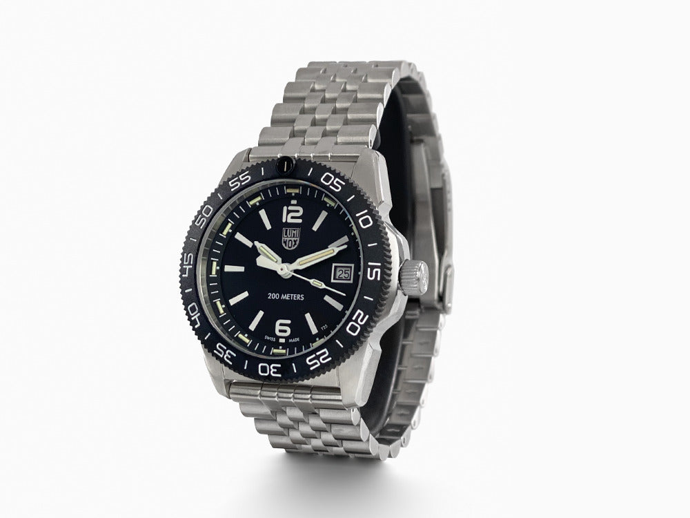 Luminox Sea Pacific Diver Ripple Collection Quartz Uhr, Schwarz, 39 mm, XS.3122M