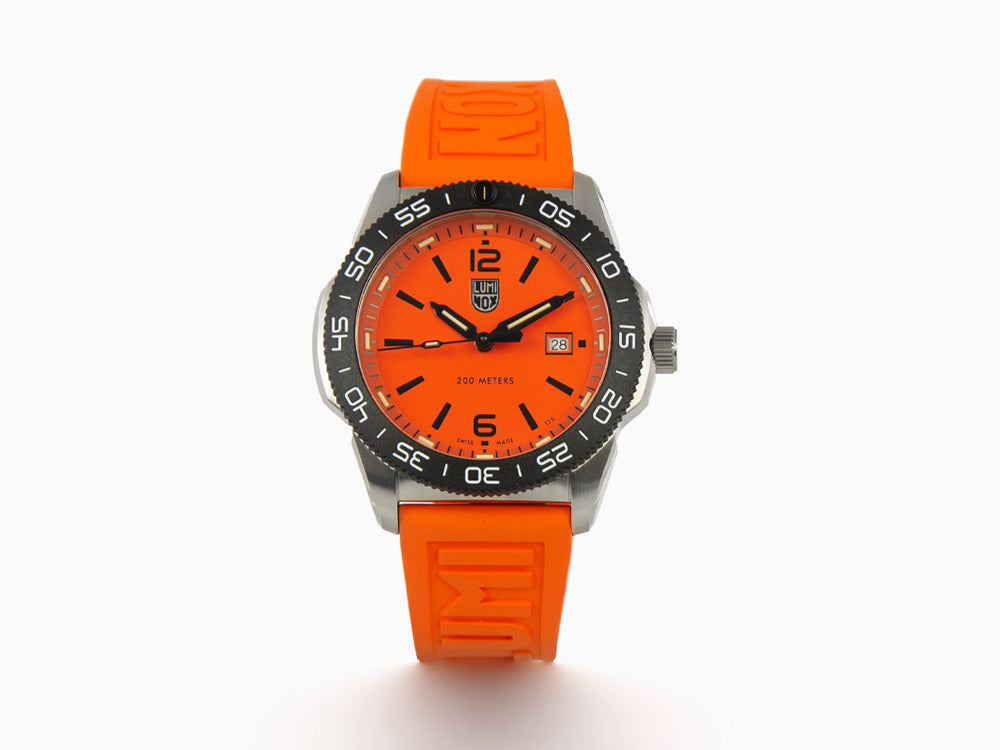 Luminox Sea Pacific Diver Quartz Uhr, Orange, 44 mm, Tag, 20 atm, XS.3129