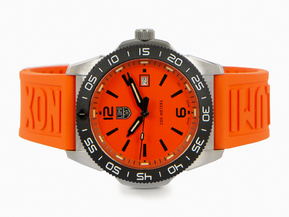 Luminox Sea Pacific Diver Quartz Uhr, Orange, 44 mm, Tag, 20 atm, XS.3129