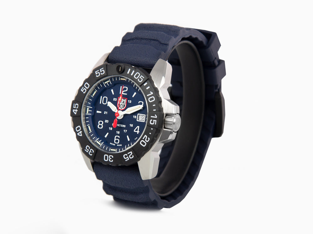 Luminox Navy Seal Steel 3250 Time Date Series Quartz Uhr, Blau, XS.3253.CB
