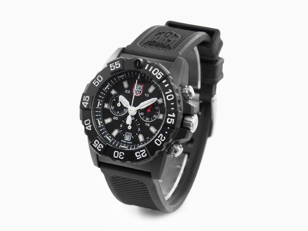 Luminox Sea Navy Seal Chronograph 3580 Series Quartz Uhr, Schwarz, XS.3581