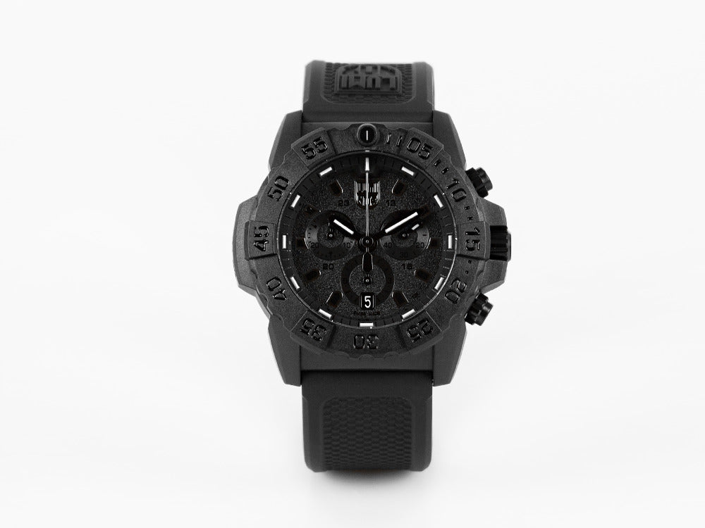Luminox Sea Navy Seal Chronograph 3580 Serie Quartz Uhr, Schwarz, XS.3581.BO