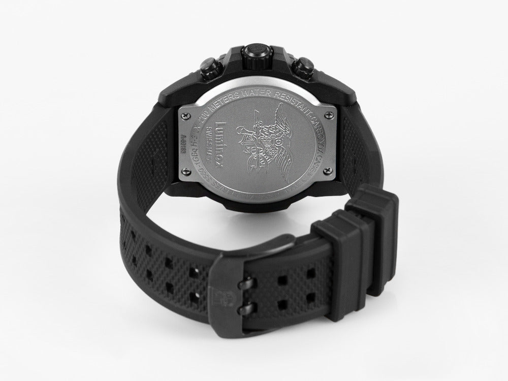 Luminox Sea Navy Seal Chronograph 3580 Serie Quartz Uhr, Schwarz, XS.3581.BO