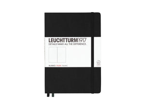 Leuchtturm1917 Hardcover Notizbuch, A5, Blanko, Schwarz, 249 Seiten, 311333