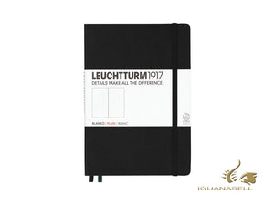 Leuchtturm1917 Hardcover Notizbuch, A5, Blanko, Schwarz, 249 Seiten, 311333