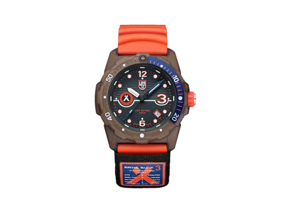 Luminox Bear Grylls Survival 3720 Series Quartz Uhr, Grau, 42 mm, LX.3729.ECO