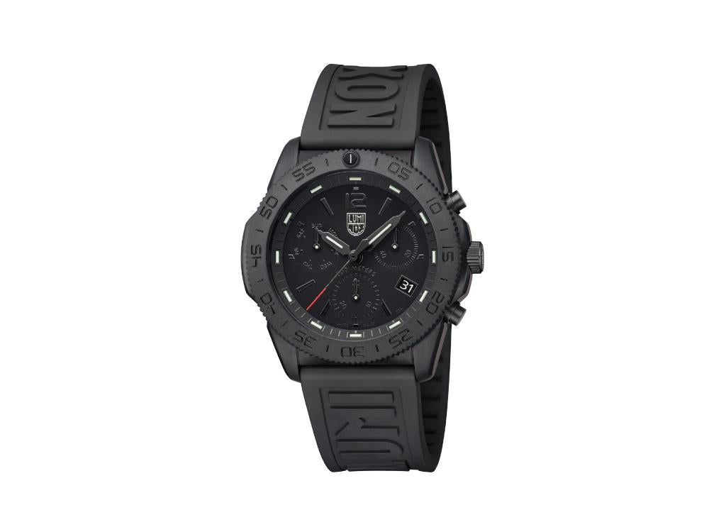 Luminox Sea Pacific Diver Quartz Uhr, Schwarz, 44 mm, Tag, 20 atm, XS.3141.BO