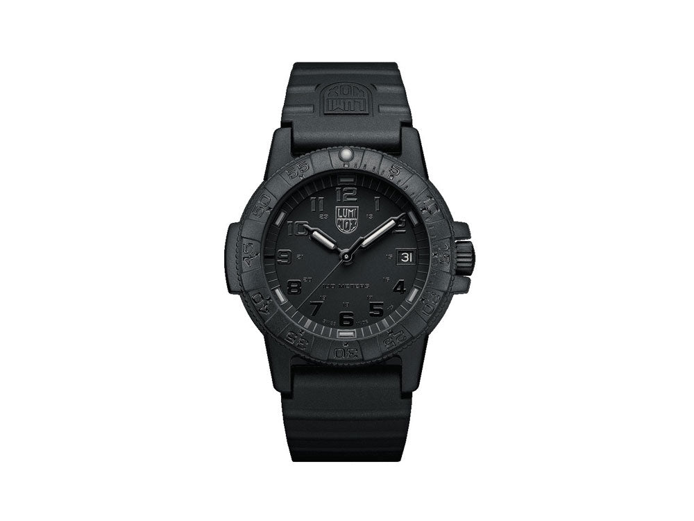 Luminox Leatherback Sea Turtle Quartz Uhr, Schwarz, Kohlenstoff, 39mm, 10 atm