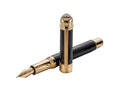 Maybach The Peak I Lustrous Midnight Füllfederhalter, Vergoldet, Schwarz - Nib M
