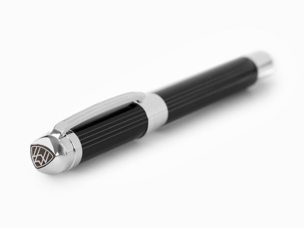 Maybach The Peak I Lustrous Midnight Füllfeder Platinierte, Schwarz