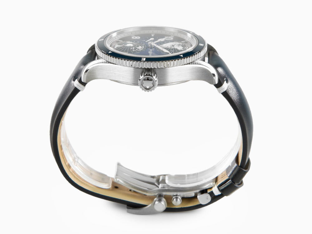 Montblanc 1858 Geosphere Automatik Uhr, Titan, Keramisch, Blau, 42 mm, 125565