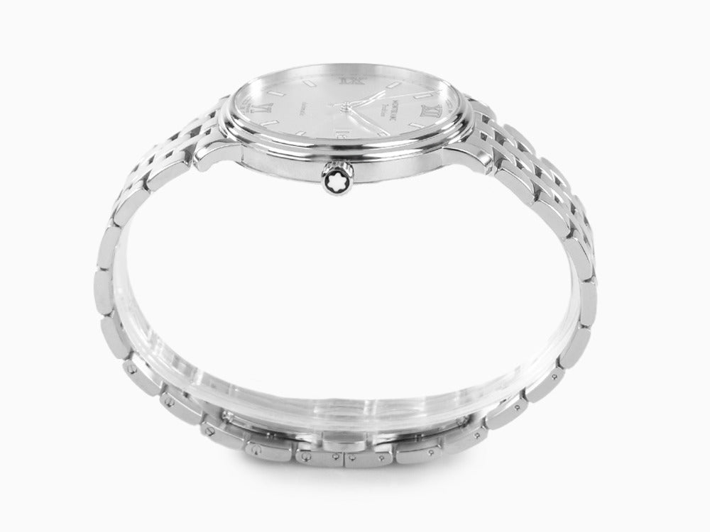 Montblanc Tradition Automatik Uhr, Silber, 40 mm, Stahlband, 127770