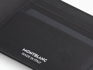 Montblanc M Gram 4810 Brieftasche, Schwarz, Leder, Baumwolle, 8 Karten, 128638