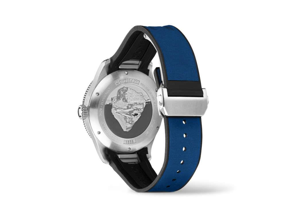 Montblanc 1858 Iced Sea Automatik Uhr, Keramisch, Blau, 41 mm 