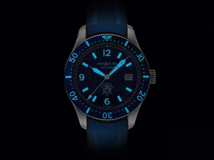 Montblanc 1858 Iced Sea Automatik Uhr, Keramisch, Blau, 41 mm, 129370