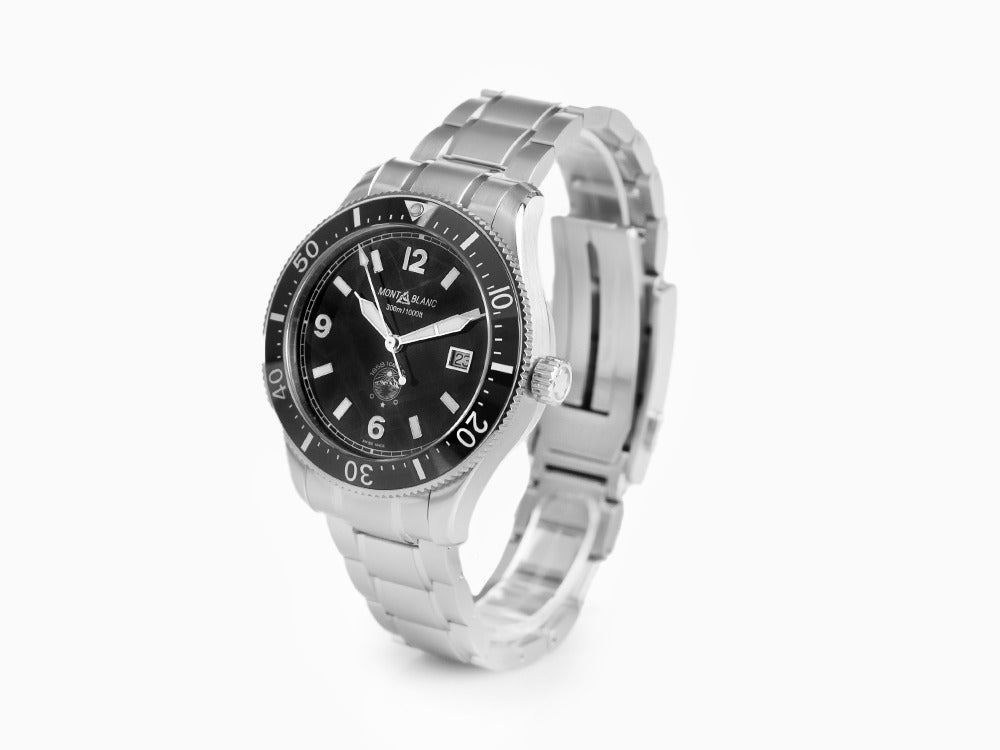 Montblanc 1858 Iced Sea Automatik Uhr, Keramisch, Schwarz, 41 mm, 129371