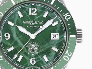 Montblanc 1858 Iced Sea Automatik Uhr, Keramisch, Grün, 41 mm, 129373