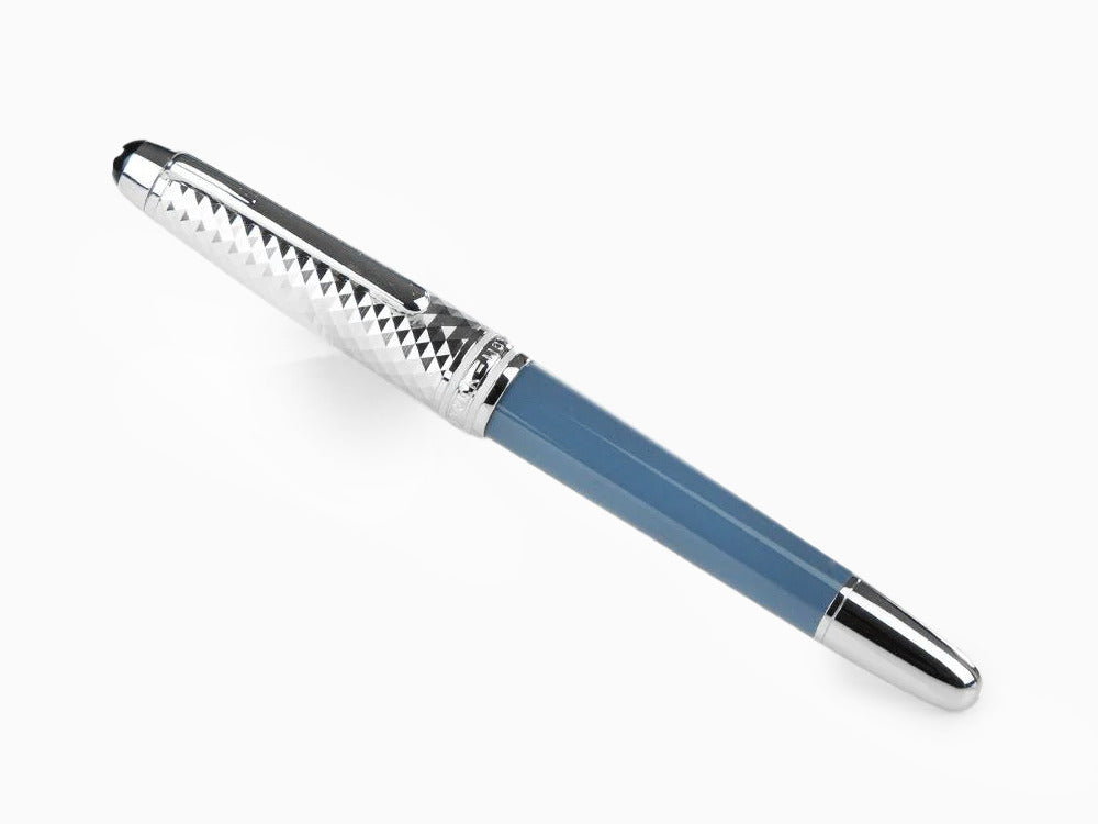 Montblanc Meisterstück Glacier Doué Füllfederhalter, Blau, 129403
