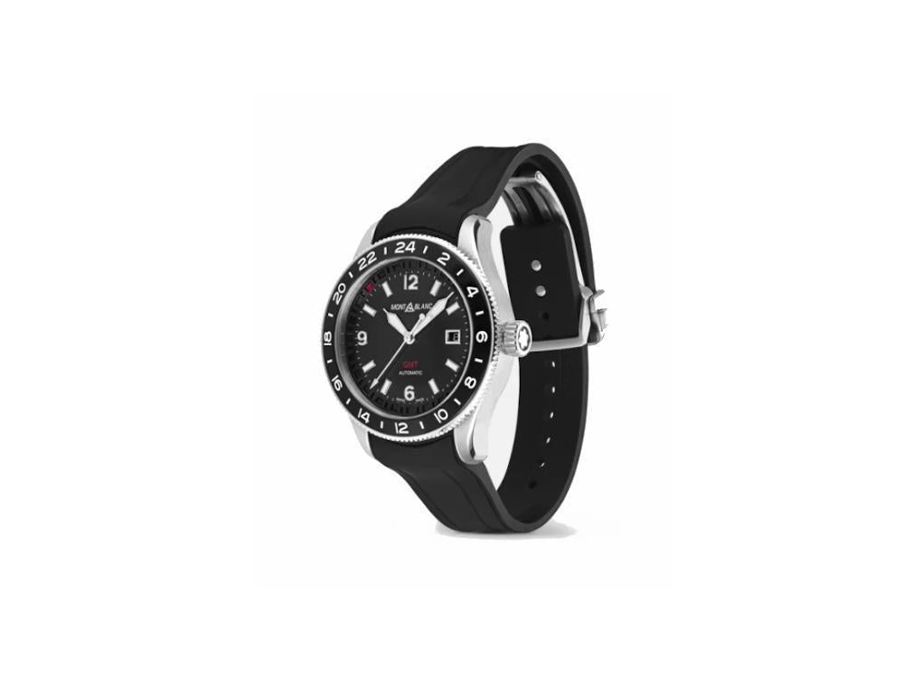 Montblanc 1858 GMT Automatik Date Uhr, Schwarz, 42 mm, 129766
