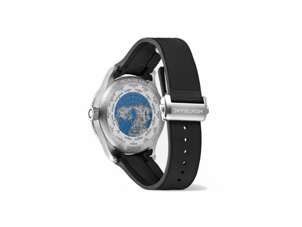 Montblanc 1858 GMT Automatik Date Uhr, Schwarz, 42 mm, 129766