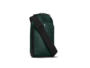 Montblanc Extreme 3.0 Sling Bag, Leder, Grün, Der Reißverschluss, 129984