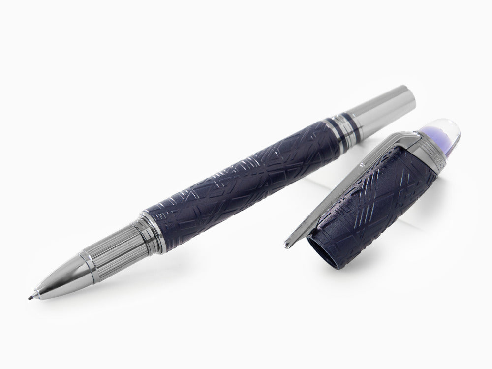 Montblanc StarWalker SpaceBlue Resin Fineliner, Blau, Ruthenium Akzenten, 130212