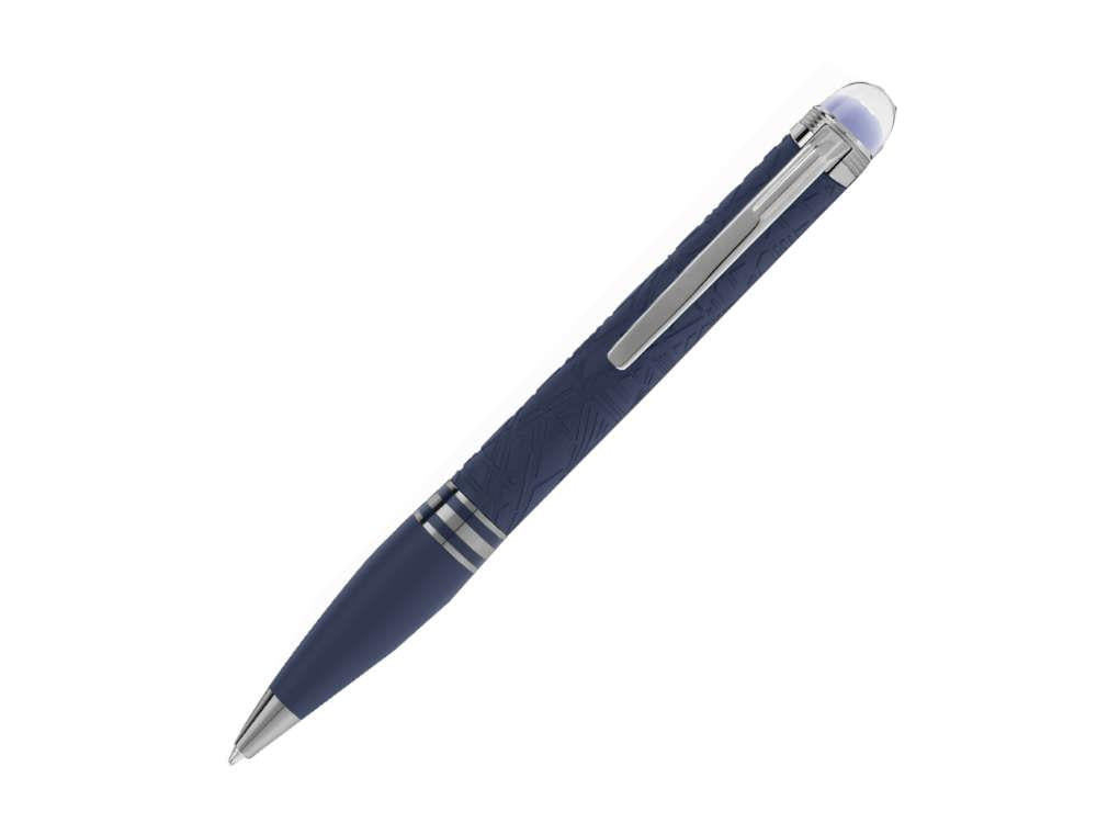 Montblanc StarWalker SpaceBlue Resin Kugelschreiber, Ruthenium Akzenten, 130213