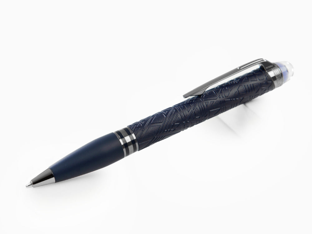 Montblanc StarWalker SpaceBlue Resin Kugelschreiber, Ruthenium Akzenten, 130213