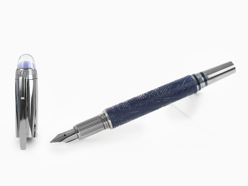 Montblanc StarWalker SpaceBlue Doué Füllfederhalter, Ruthenium, 130215