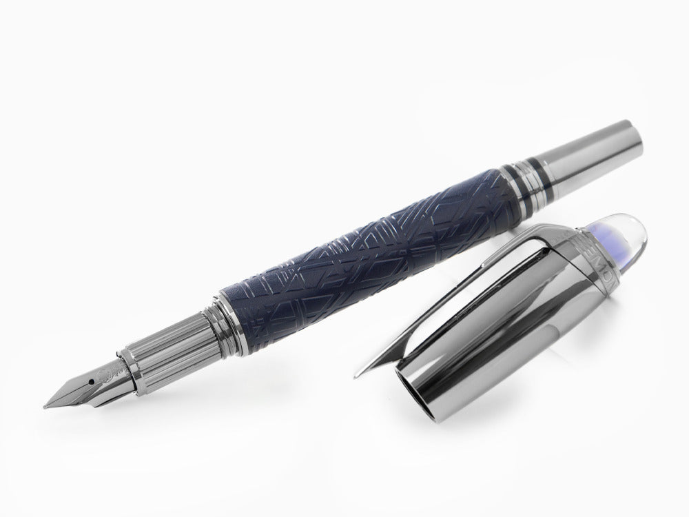 Montblanc StarWalker SpaceBlue Doué Füllfederhalter, Ruthenium, 130215