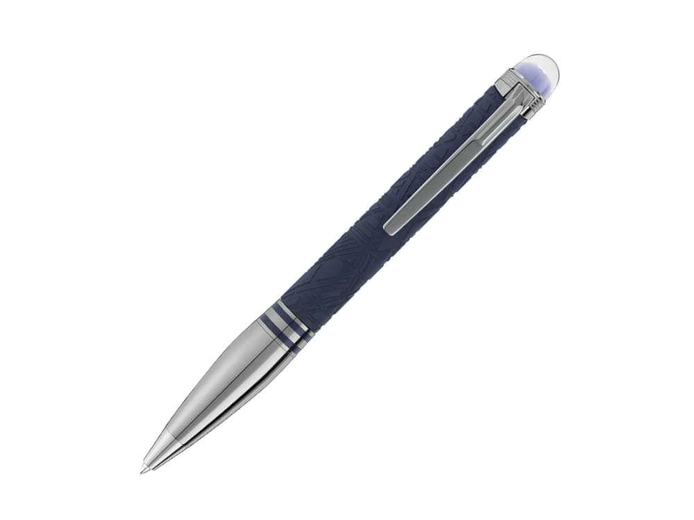 Montblanc StarWalker SpaceBlue Doué Kugelschreiber, Ruthenium Akzenten, 130217