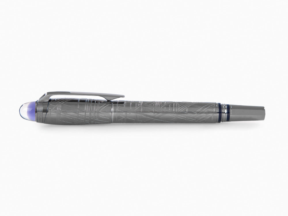 Montblanc StarWalker SpaceBlue Metal Füllfederhalter, Ruthenium, 130219