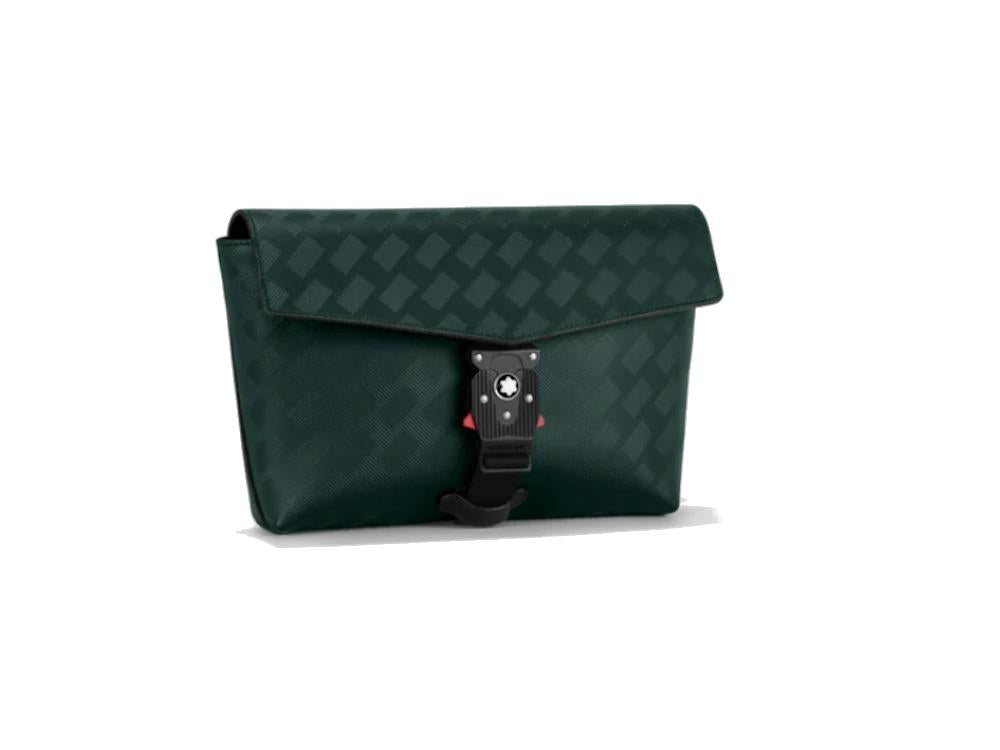 Montblanc Extreme 3.0 Envelope Bag mit Schloss, Leder,  Grün, Klappe, 130615