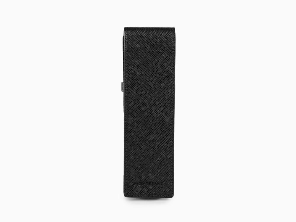 Montblanc Sartorial Etui, 2 Schreibgeräte, Leder, Klappe, Schwarz, 130751