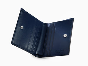 Montblanc Meisterstück Brieftasche, Blau, Leder, 6 Karten, 131695