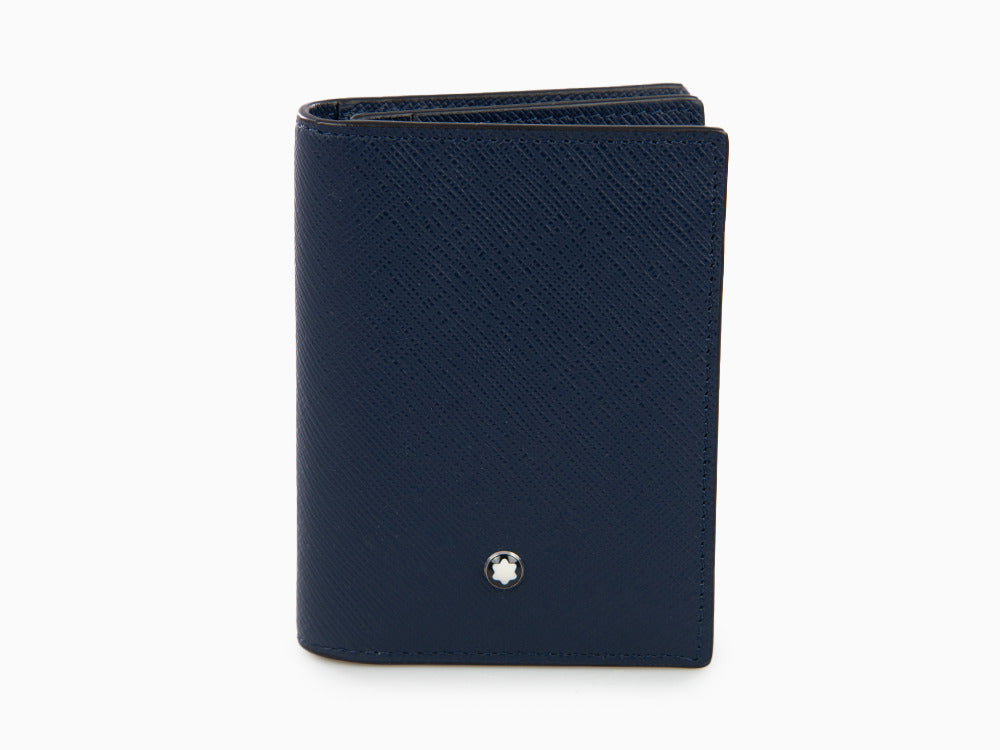 Montblanc Sartorial Kartenetuis, Leder, Blau, 4 Karten, 131723