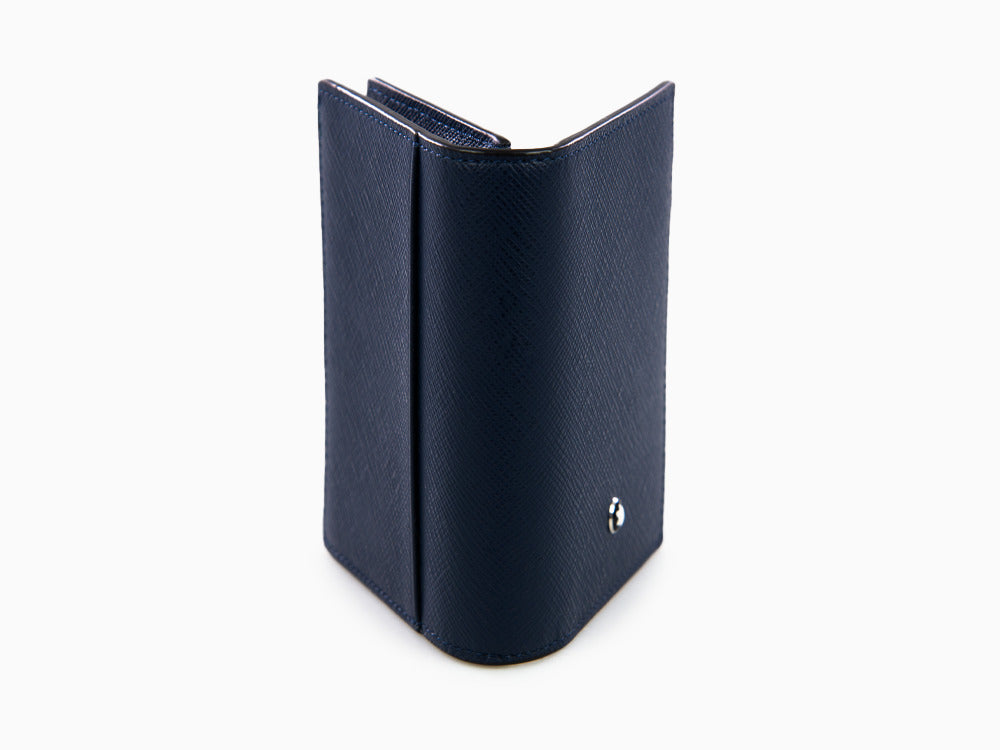 Montblanc Sartorial Kartenetuis, Leder, Blau, 4 Karten, 131723  