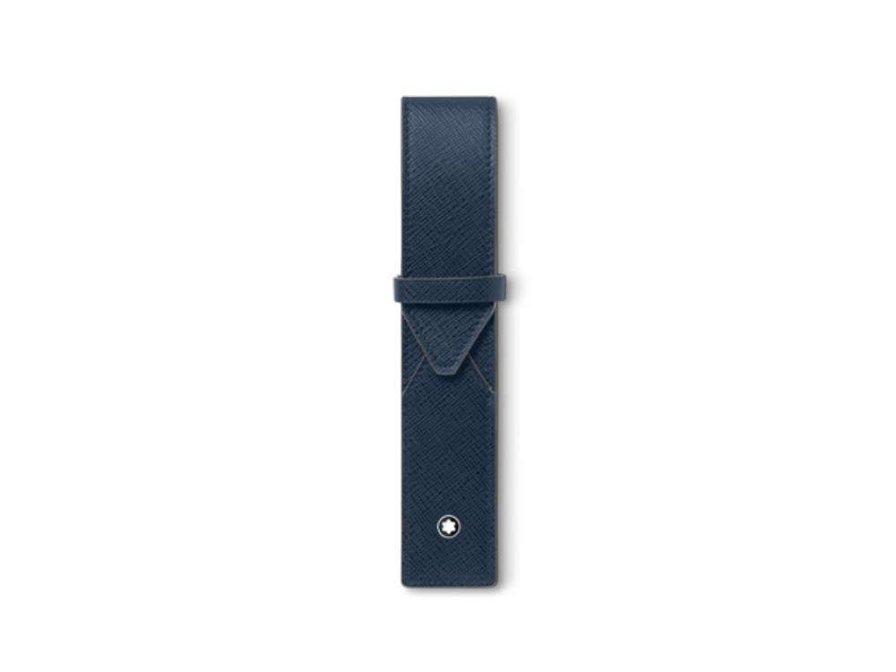 Montblanc Sartorial Etui, 1 Schreibgerät , Leder, Blau, 131740