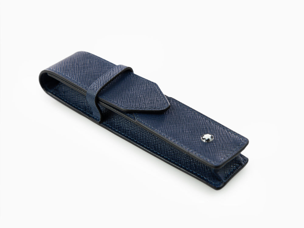 Montblanc Sartorial Etui, 1 Schreibgerät , Leder, Blau, 131740