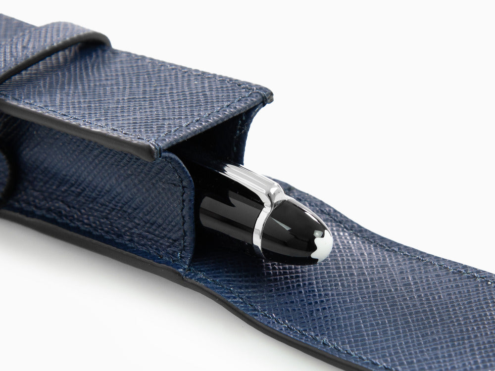 Montblanc Sartorial Etui, 1 Schreibgerät , Leder, Blau, 131740