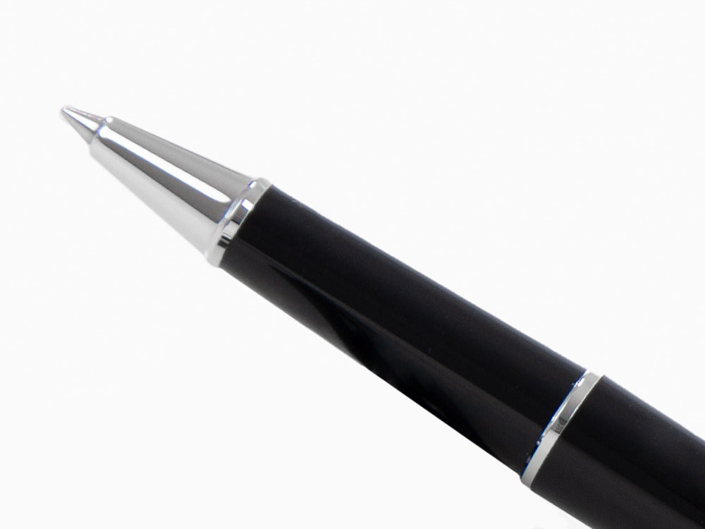 Montblanc Meisterstück Roller, Edelharz, Platinierte Beschläge, Schwarz, 132445