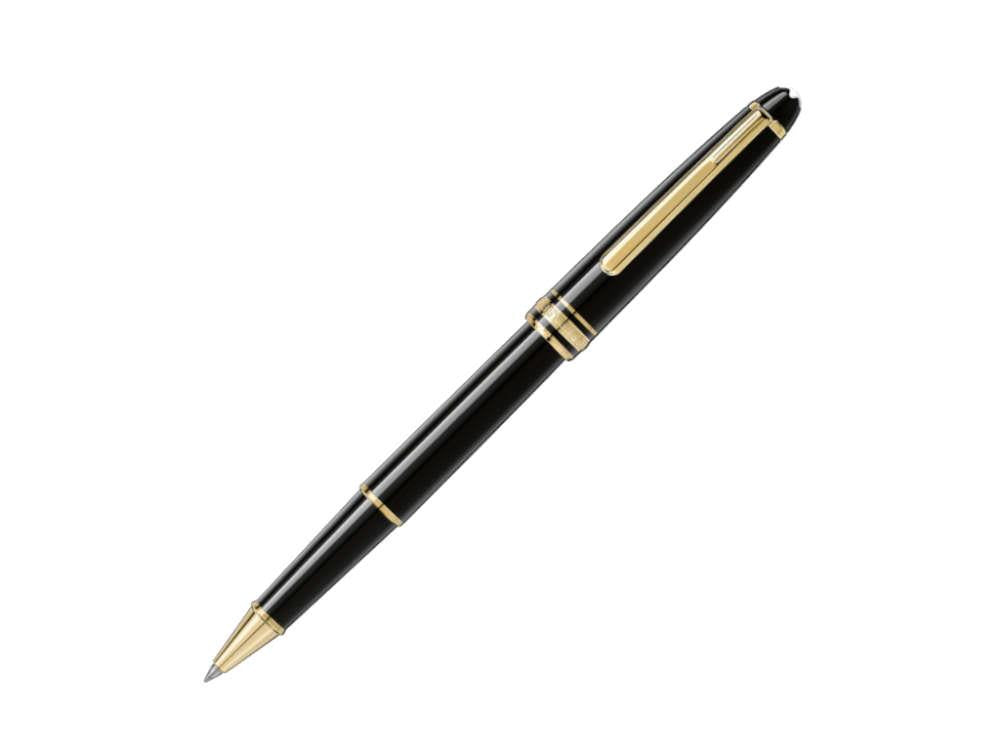 Montblanc Meisterstück Classique Roller, Vergoldete Beschläge, Schwarz, 132457