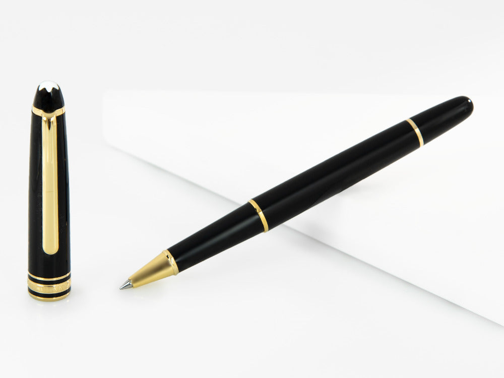 Montblanc Meisterstück Classique Roller, Vergoldete Beschläge, Schwarz, 132457