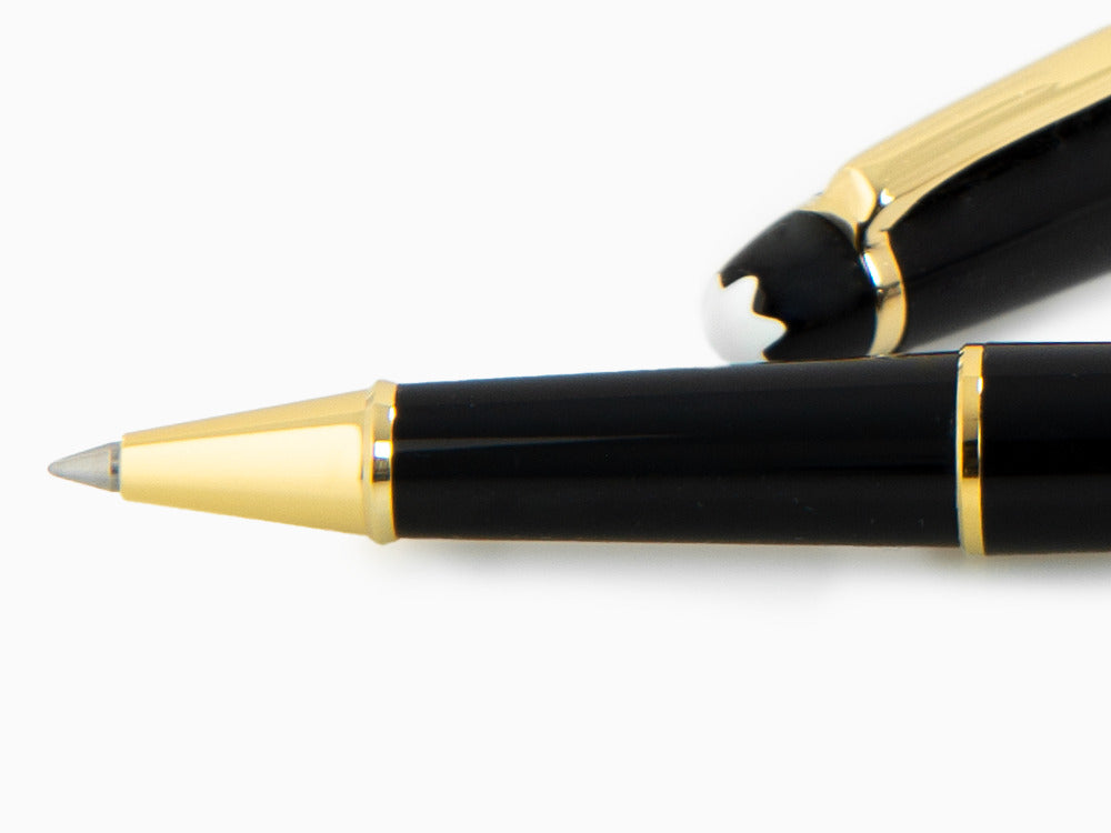 Montblanc Meisterstück Classique Roller, Vergoldete Beschläge, Schwarz, 132457
